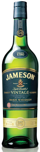 Jameson Rarest Vintage Reserve 2007 Blended Irish Whiskey County Cork Ireland