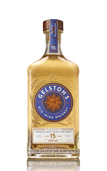 Gelston’s AGED 15 YEARS, FINISHED IN SHERRY CASKS