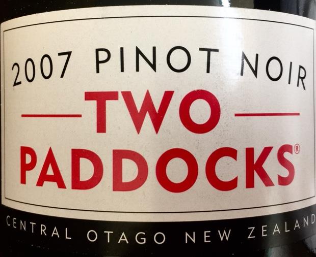 2007 Two Paddocks Pinot Noir